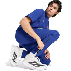 2026 Italy Men's Tiro Travel Pants Victory Blue