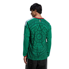 2026 Mexico Men's Stadium Home Long-Sleeve Soccer Jersey Bold Green
