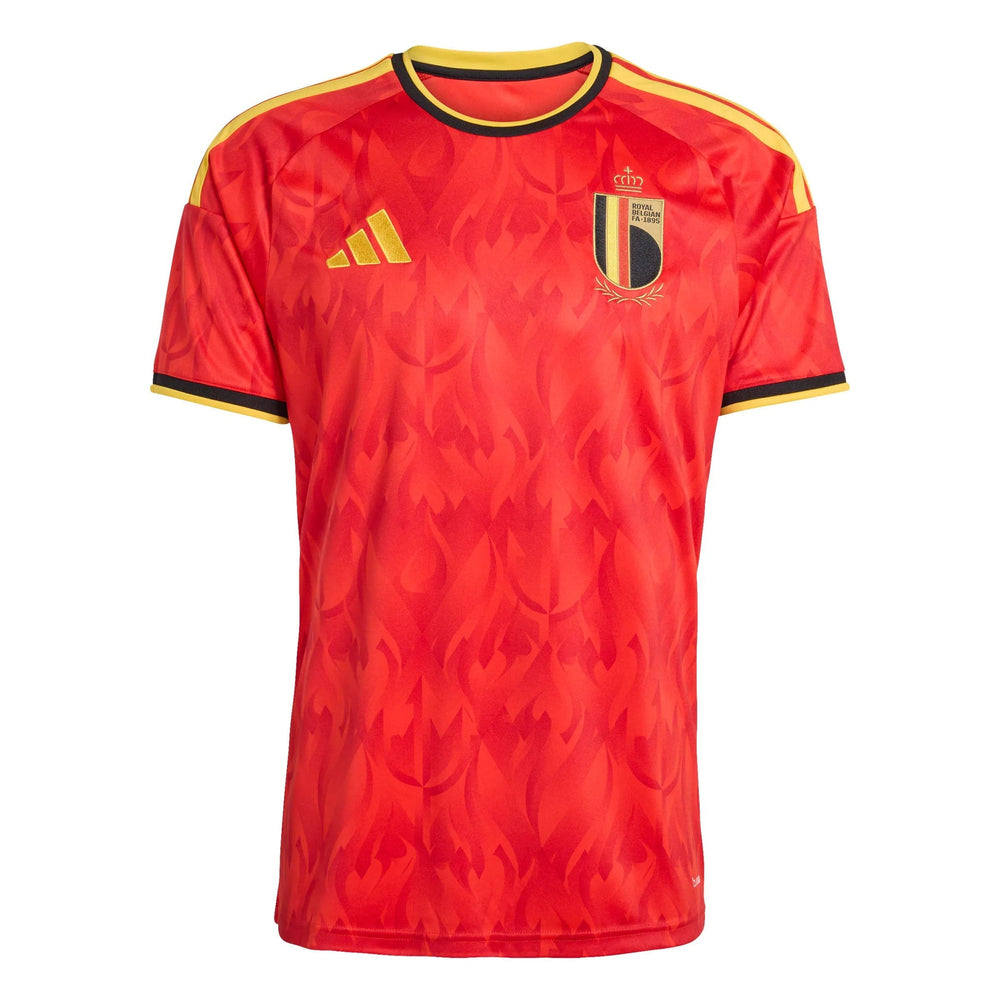 2026 Belgium Men's Stadium Home Soccer Jersey Red / Bold Gold