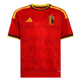 2026 Belgium Youth Stadium Home Soccer Jersey Red / Bold Gold