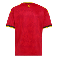 2026 Belgium Youth Stadium Home Soccer Jersey Red / Bold Gold