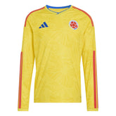 2026 Colombia Men's Stadium Home Long-Sleeve Soccer Jersey Impact Yellow
