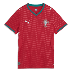 2026 Portugal Women's Stadium Home Soccer Jersey Club Red-Green Lagoon