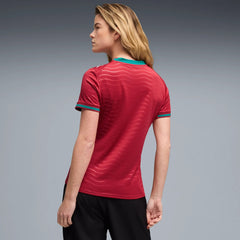 2026 Portugal Women's Stadium Home Soccer Jersey Club Red-Green Lagoon