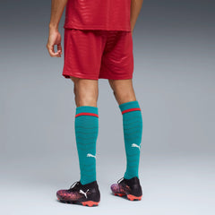 2026 Portugal Men's Stadium Home Shorts Club Red-Green Lagoon