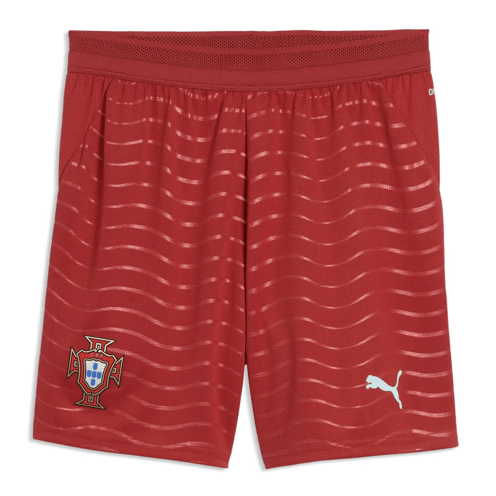2026 Portugal Youth Stadium Home Shorts Club Red-Green Lagoon