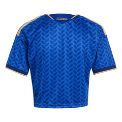 2026 Italy Women's Stadium Home Cropped Soccer Jersey Bold Blue