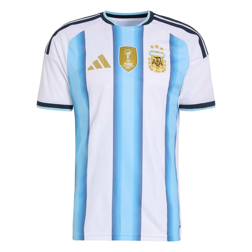 2026 Argentina Men's Authentic Home Soccer Jersey White / Icey Blue / Light Blue