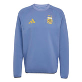 2026 Argentina Men's Tiro Travel Crewneck Sweatshirt Crew Blue