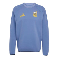 2026 Argentina Men's Tiro Travel Crewneck Sweatshirt Crew Blue