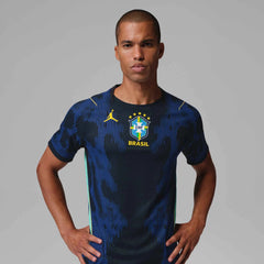 2026-27 Brazil Men's Authentic Away Soccer Jersey Old Royal/Black/P109C