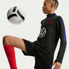 2026-27 USMNT Youth Strike Drill Top Black/Deep Royal Blue/Challenge Red