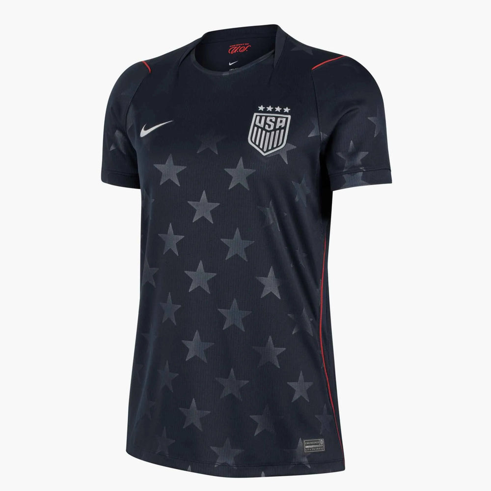 2026-27 USWNT Women's Stadium Away Soccer Jersey Dark Obsidian/Pure Platinum