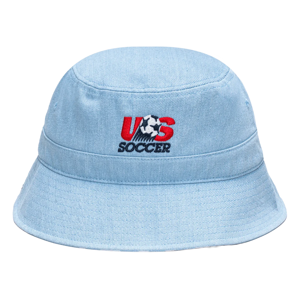 Fan Ink Collection USA Soccer "Making History" Bucket Hat Light Blue