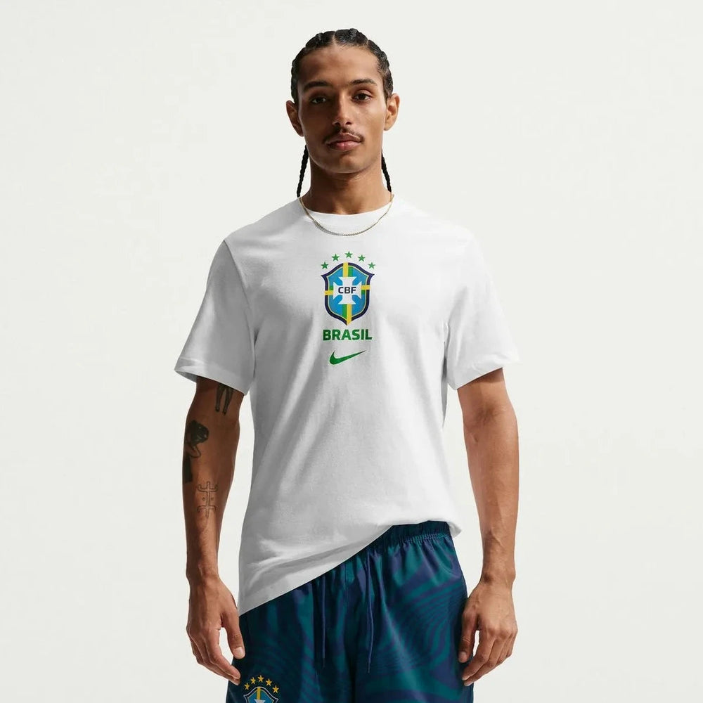 2026-27 Brazil Men's Crest Tee White