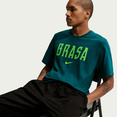 2026-27 Brazil Men's Wordmark Tee Geode Teal