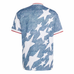 USA Men's Denim Graphic Jersey White / Dark Blue
