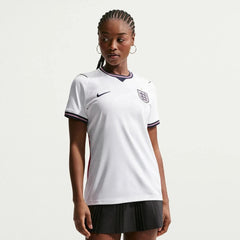 2026-27 England Women's Stadium Home Soccer Jersey White/Speed Red/Obsidian/Obsidian
