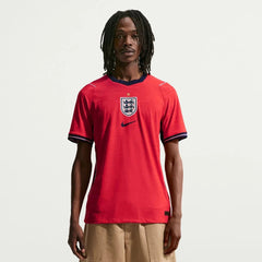 2026-27 England Men's Authentic Away Soccer Jersey Speed Red/Obsidian/White/Obsidian