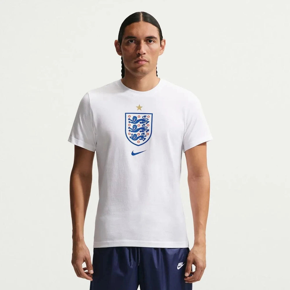 2026-27 England Men's Crest Tee White