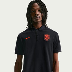 2026-27 Netherlands Men's The Polo 2.0 Black/Hyper Crimson
