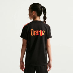 2026-27 Netherlands Youth Strike Top Black/Hyper Crimson/Hyper Crimson