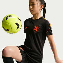 2026-27 Netherlands Youth Strike Top Black/Hyper Crimson/Hyper Crimson