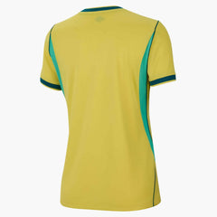 2026-27 Brazil Women's Stadium Home Soccer Jersey Canary/Light Menta/Geode Teal