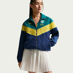 2026-27 Brazil Women's UV Woven Jacket Coastal Blue/Geode Teal/Midwest Gold/Midwest Gold