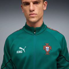 2026-27 Portugal Men's KING Anthem Jacket Green Lagoon-Ruby Shimmer