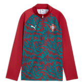 2026-27 Portugal Youth 1/4 Zip Pre-Match Top Club Red-Green Lagoon