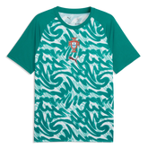 2026-27 Portugal Men's Pre-Match Soccer Jersey Green Lagoon-Ruby Shimmer