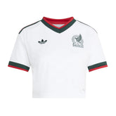 2026 Mexico Women's Stadium Away Cropped Soccer Jersey White