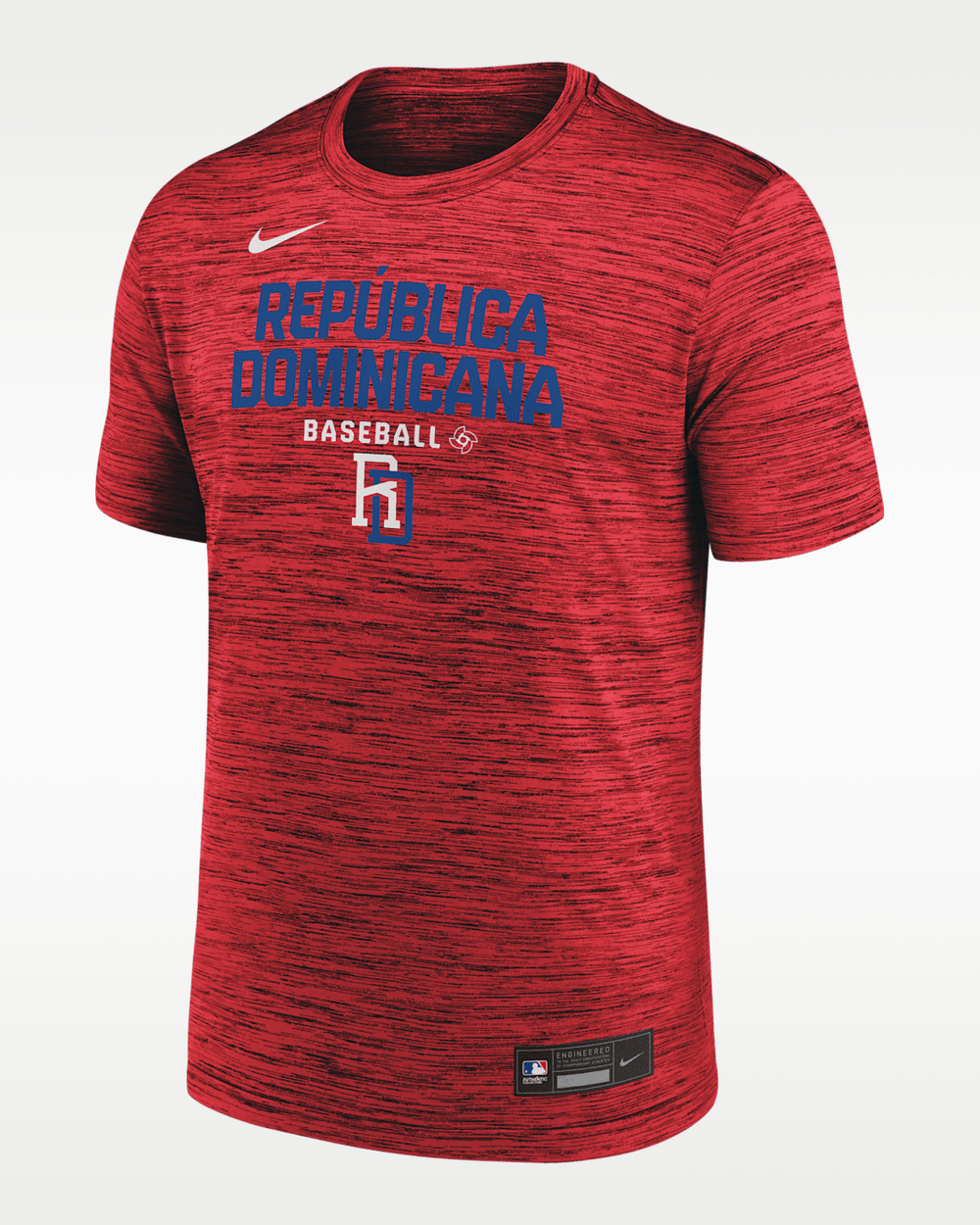 Dominican Republic National Baseball Team 2026 World Baseball Classic Velocity T-shirt