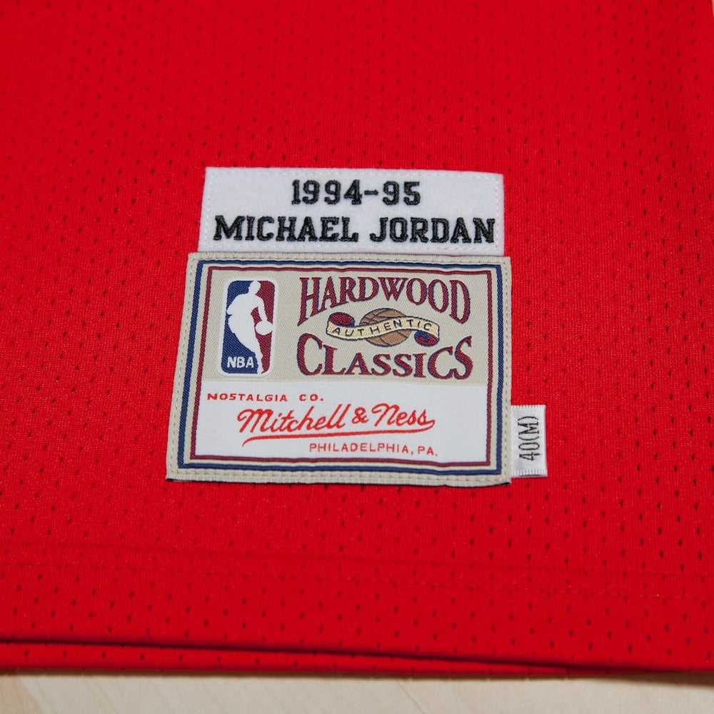 Chicago Bulls Michael Jordan 1994-95 Road 45 Authentic Jersey sale - Red sale - Mens cheap