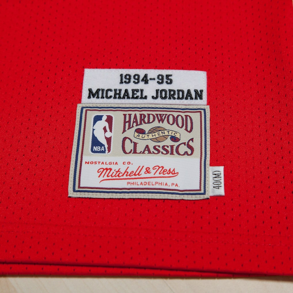 Chicago Bulls Michael Jordan 1994-95 Road 45 Authentic Jersey sale - Red sale - Mens cheap