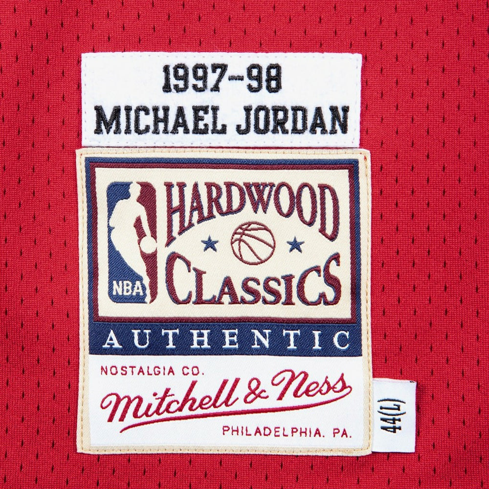 Chicago Bulls Authentic Jersey Road Finals Michael Jordan 1997-98 on sale
