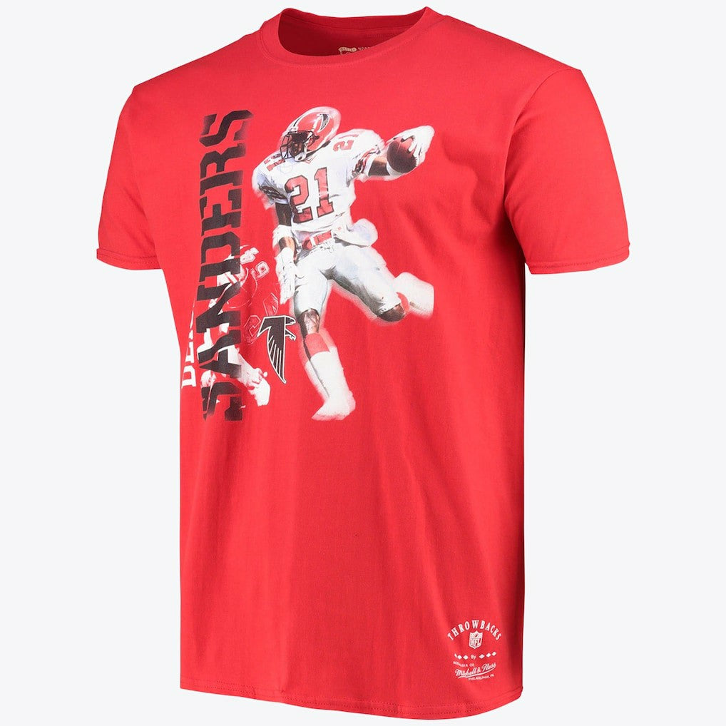 Atlanta Falcons Stencil Font Player Tee Deion Sanders - Mens on sale