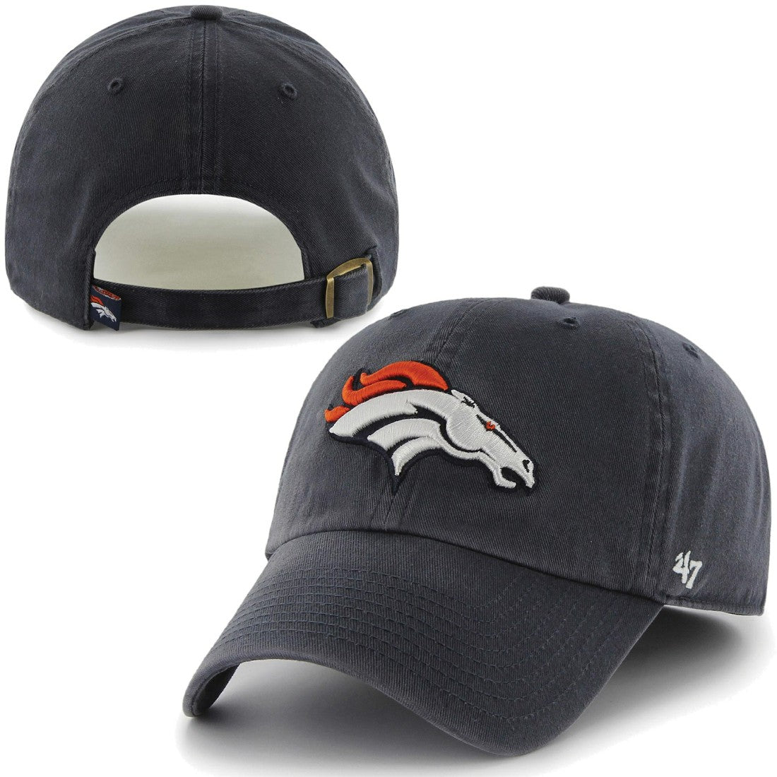 Denver Broncos '47 Brand Cleanup Adjustable Hat - Navy Blue for sale