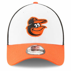 Baltimore Orioles MLB Team Classic Logo 39THIRTY Flex Hat White/Orange