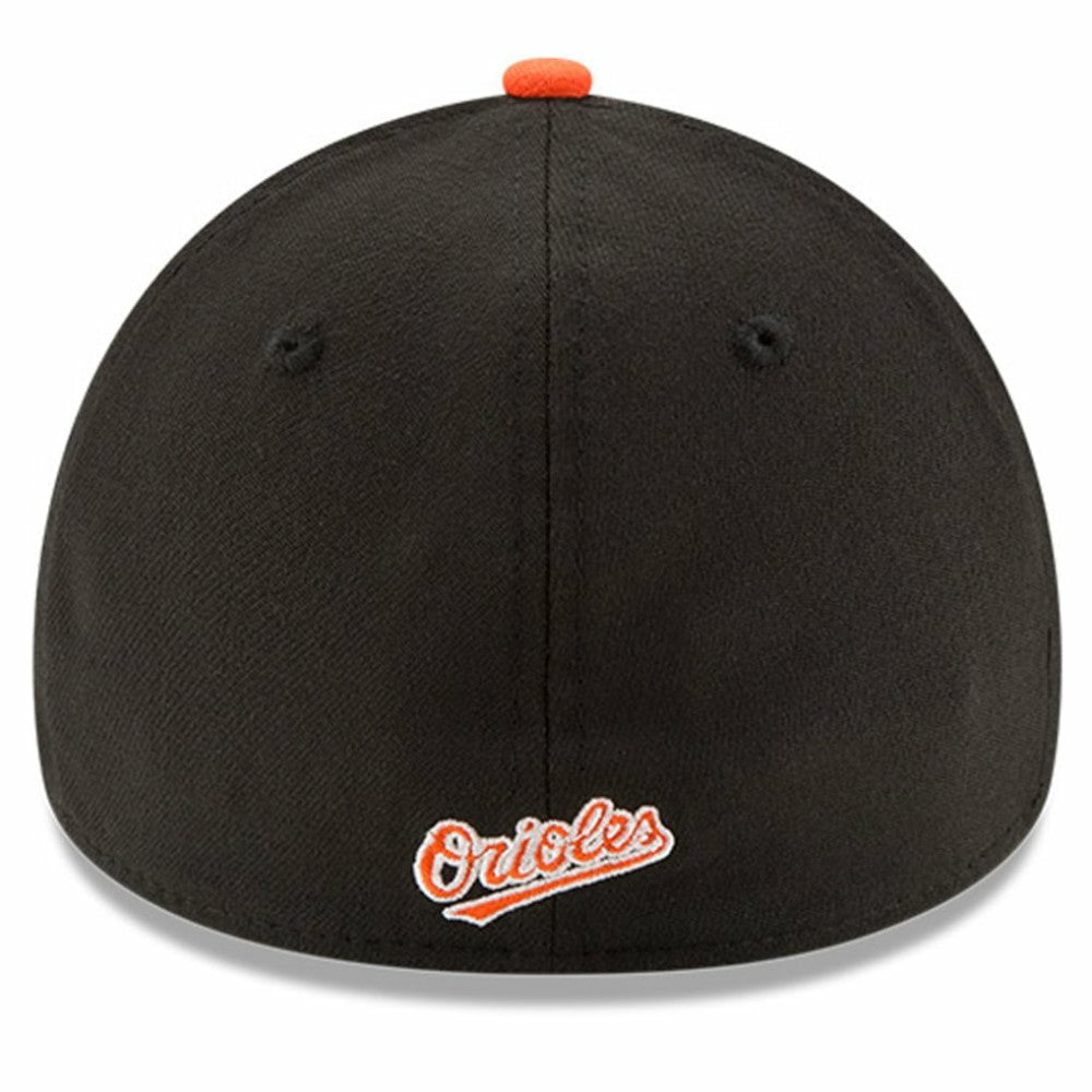 Baltimore Orioles MLB Team Classic Logo 39THIRTY Flex Hat White/Orange