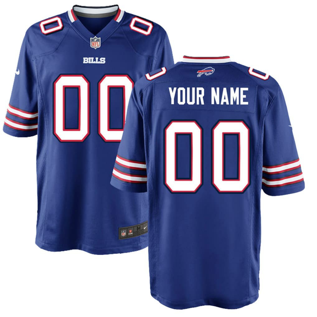 Buffalo Bills Youth Custom Game Jersey - Royal cheap