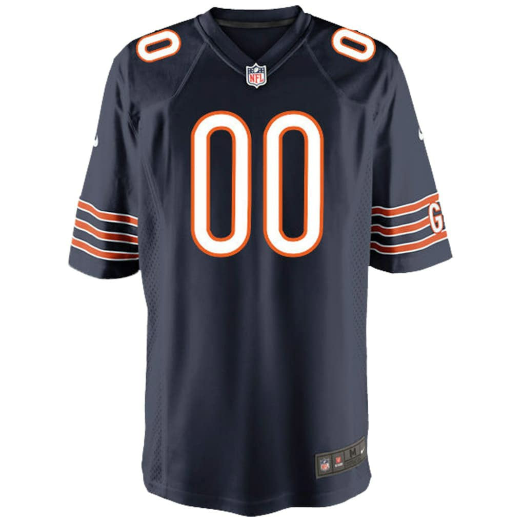 Chicago Bears Youth Custom Game Jersey - Navy outlet