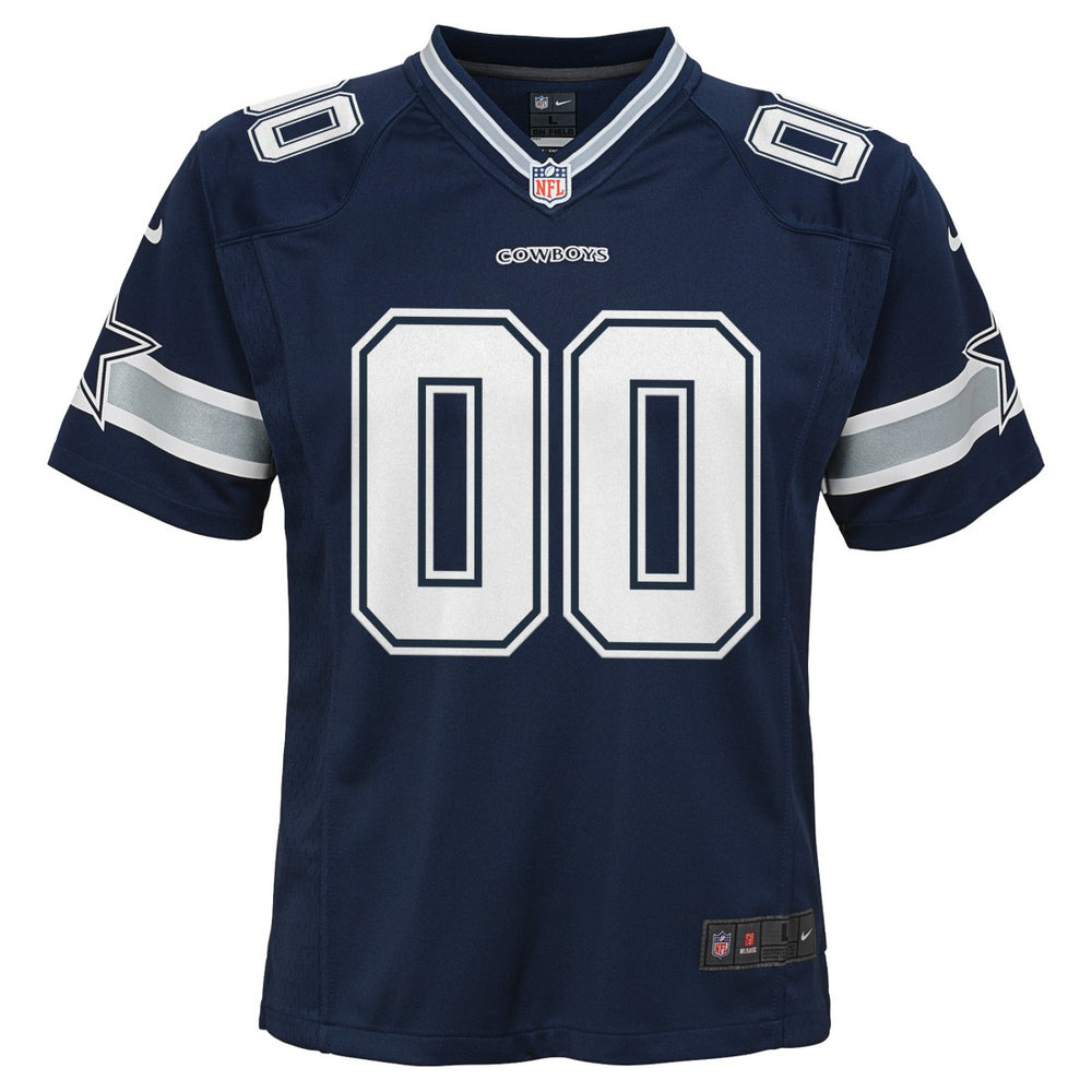 Dallas Cowboys Youth Custom Game Jersey - Navy cheap