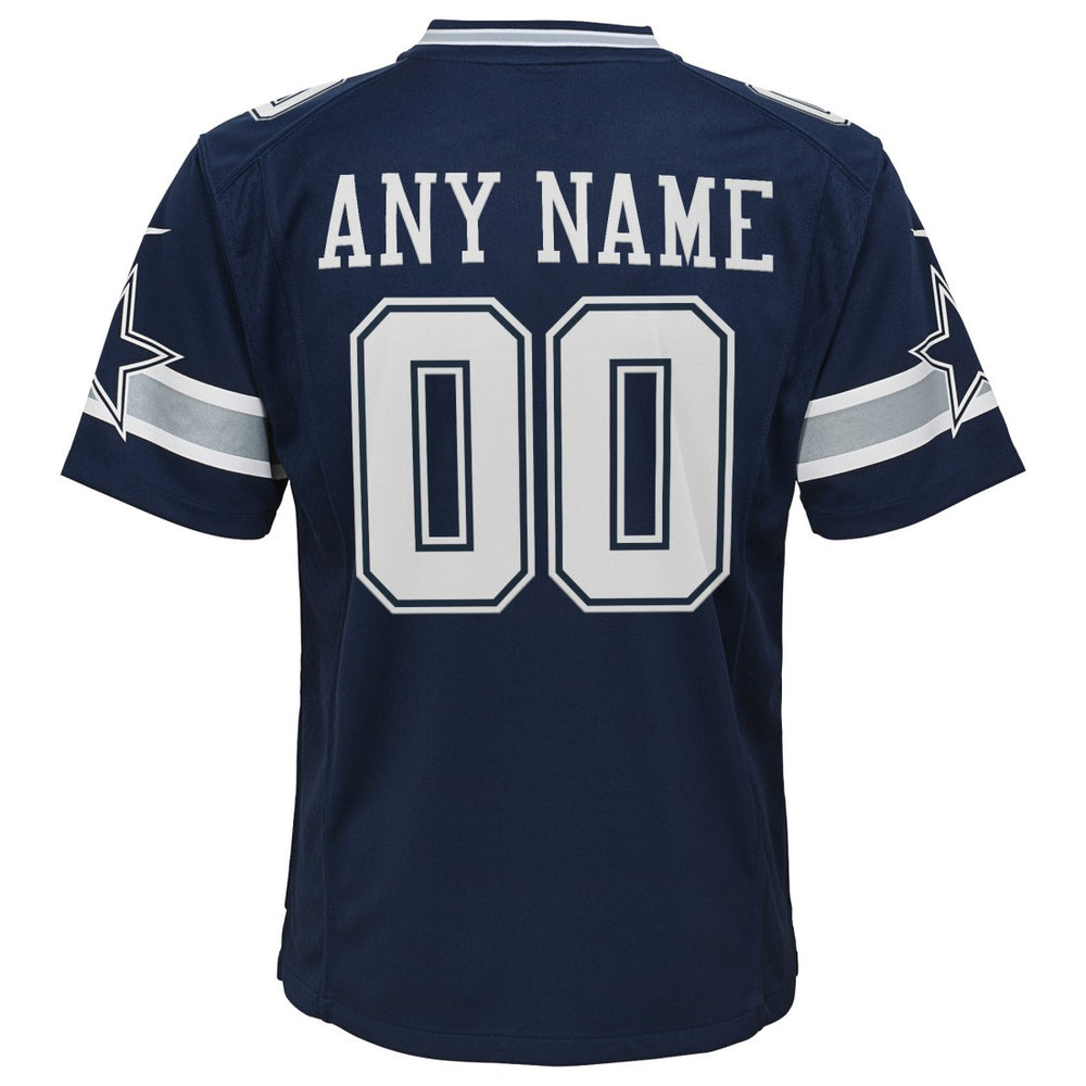 Dallas Cowboys Youth Custom Game Jersey - Navy cheap