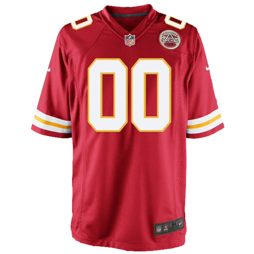 Kansas City Chiefs Youth Custom Game Jersey - Red for sale