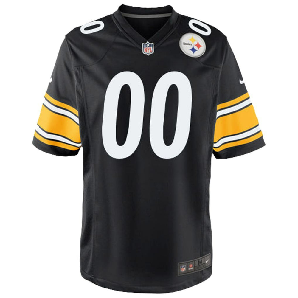 Pittsburgh Steelers Youth Custom Game Jersey - Black cheap