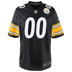 Pittsburgh Steelers Youth Custom Game Jersey - Black cheap