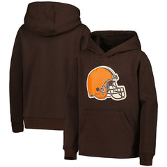 Cleveland Browns Youth Team Logo Pullover Hoodie - Brown sale
