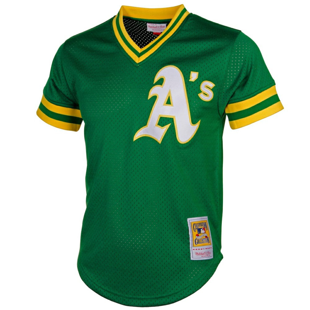 Reggie Jackson Athletics Authentic Batting Practice Jersey Green